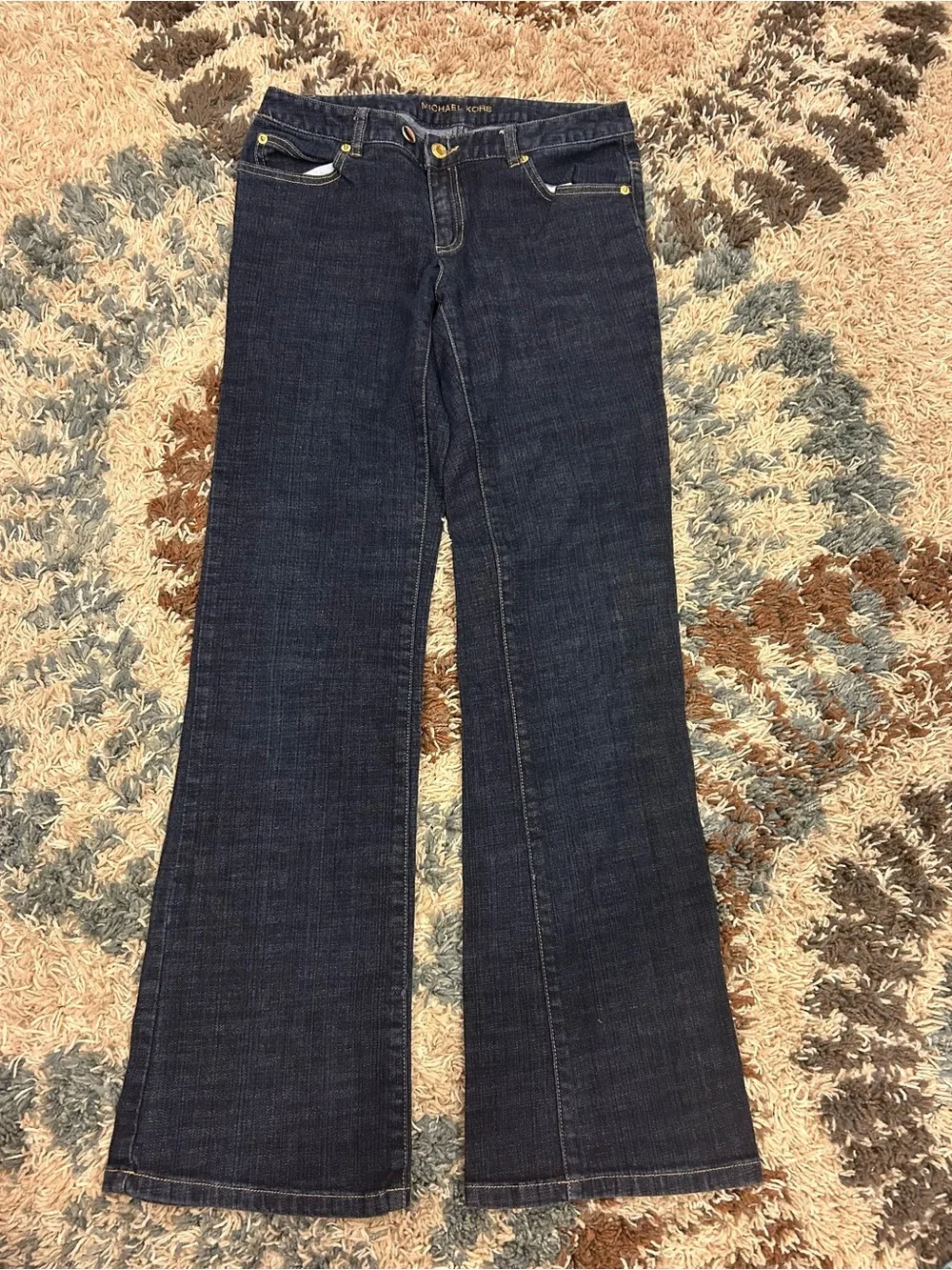 Michael Kors Dark Blue Straight Leg Jeans